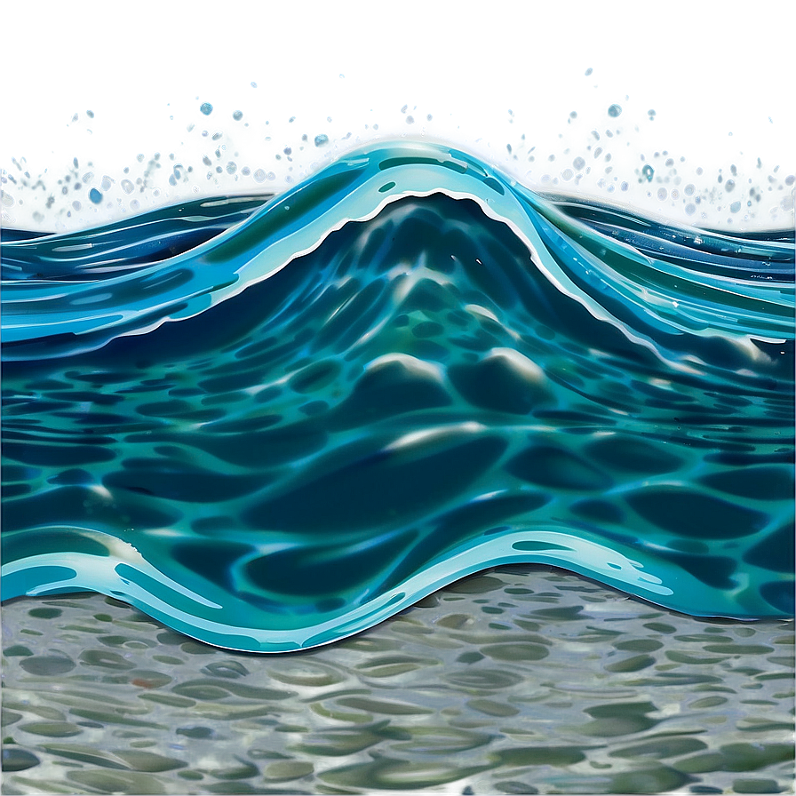 Serene Water Waves Png Wya PNG Image