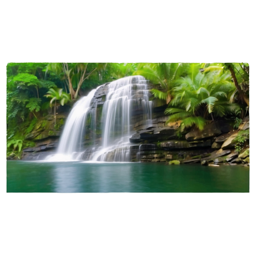 Serene Waterfall Landscape Png 31 PNG Image