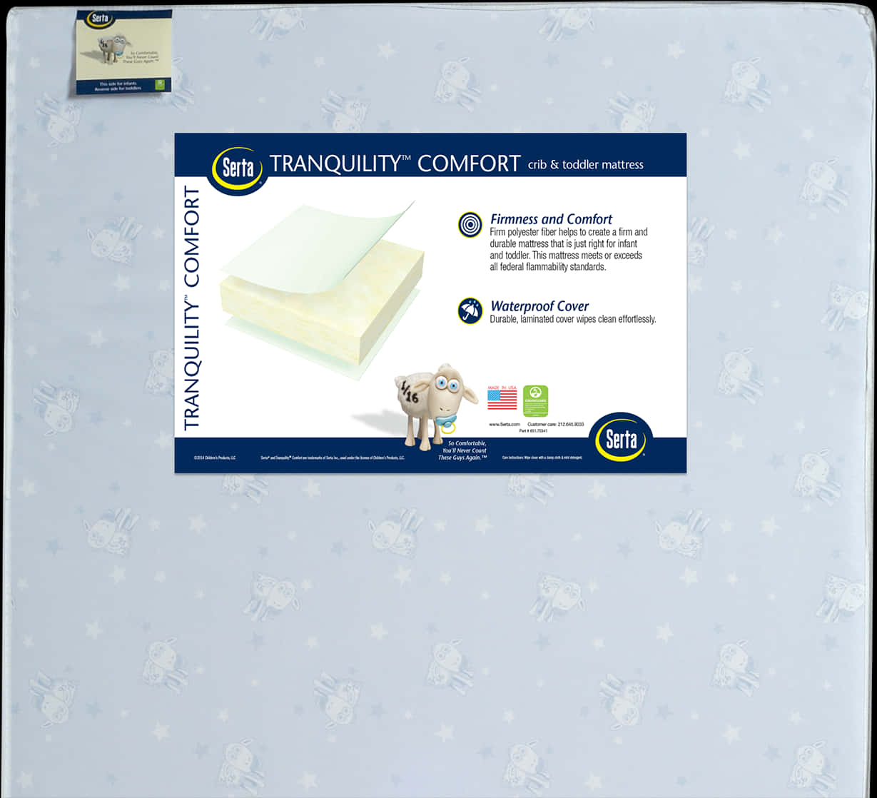 Serta Tranquility Comfort Mattress Ad PNG Image