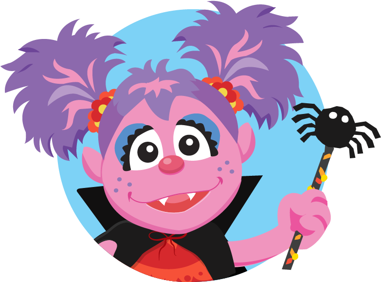 Sesame Street Character Abby Cadabby Halloween PNG Image