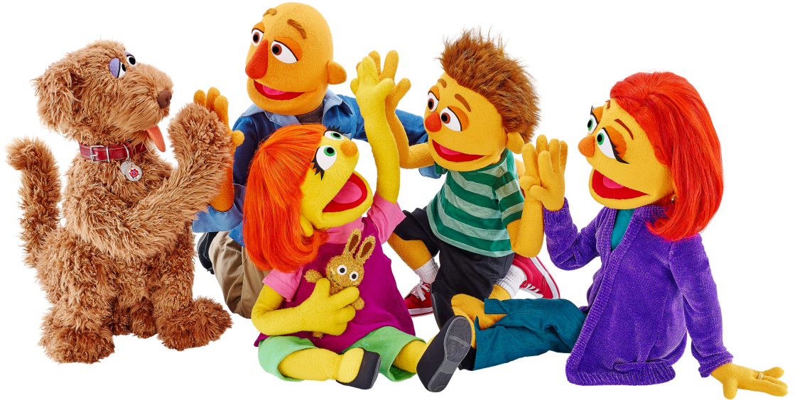 Sesame Street Friends Gathering PNG Image