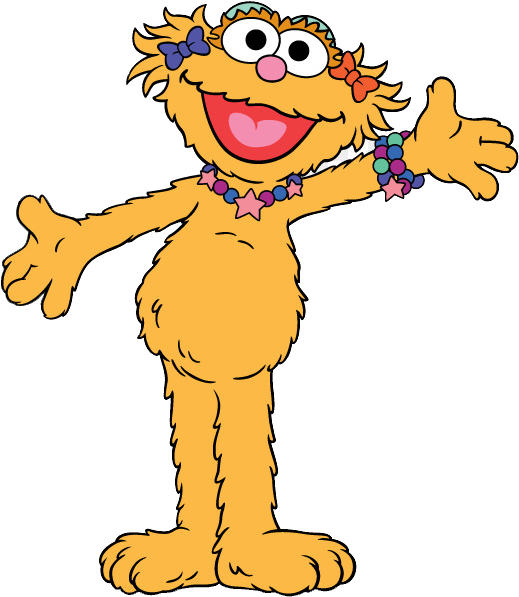 Sesame Street Zoe Character PNG Image