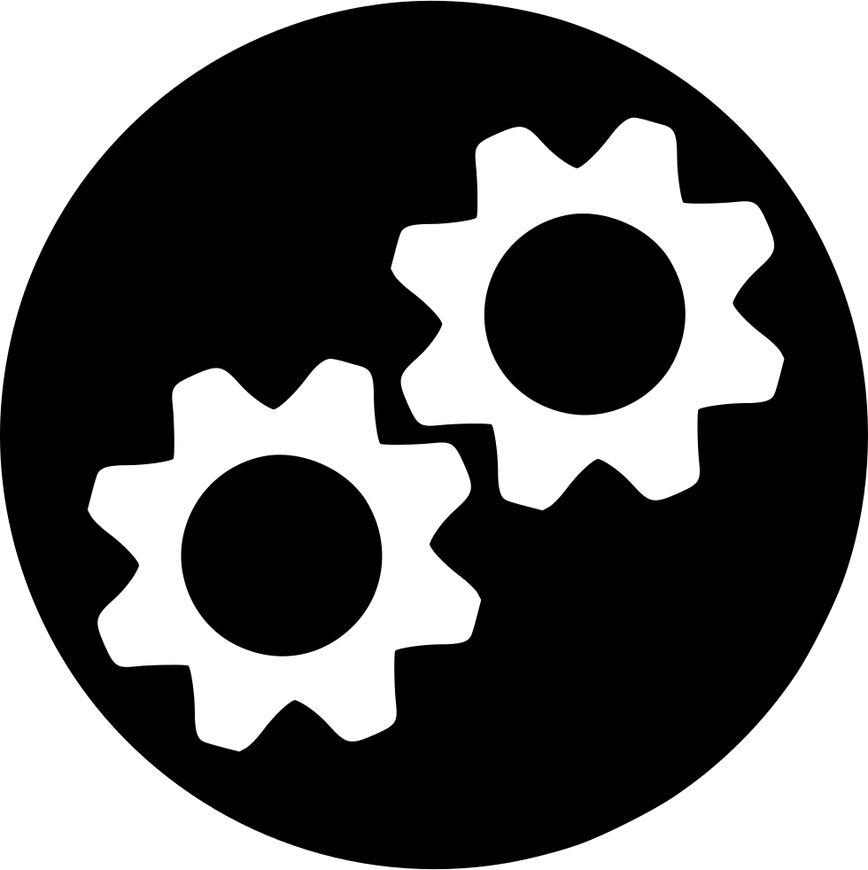 Settings Gear Icon Vector PNG Image