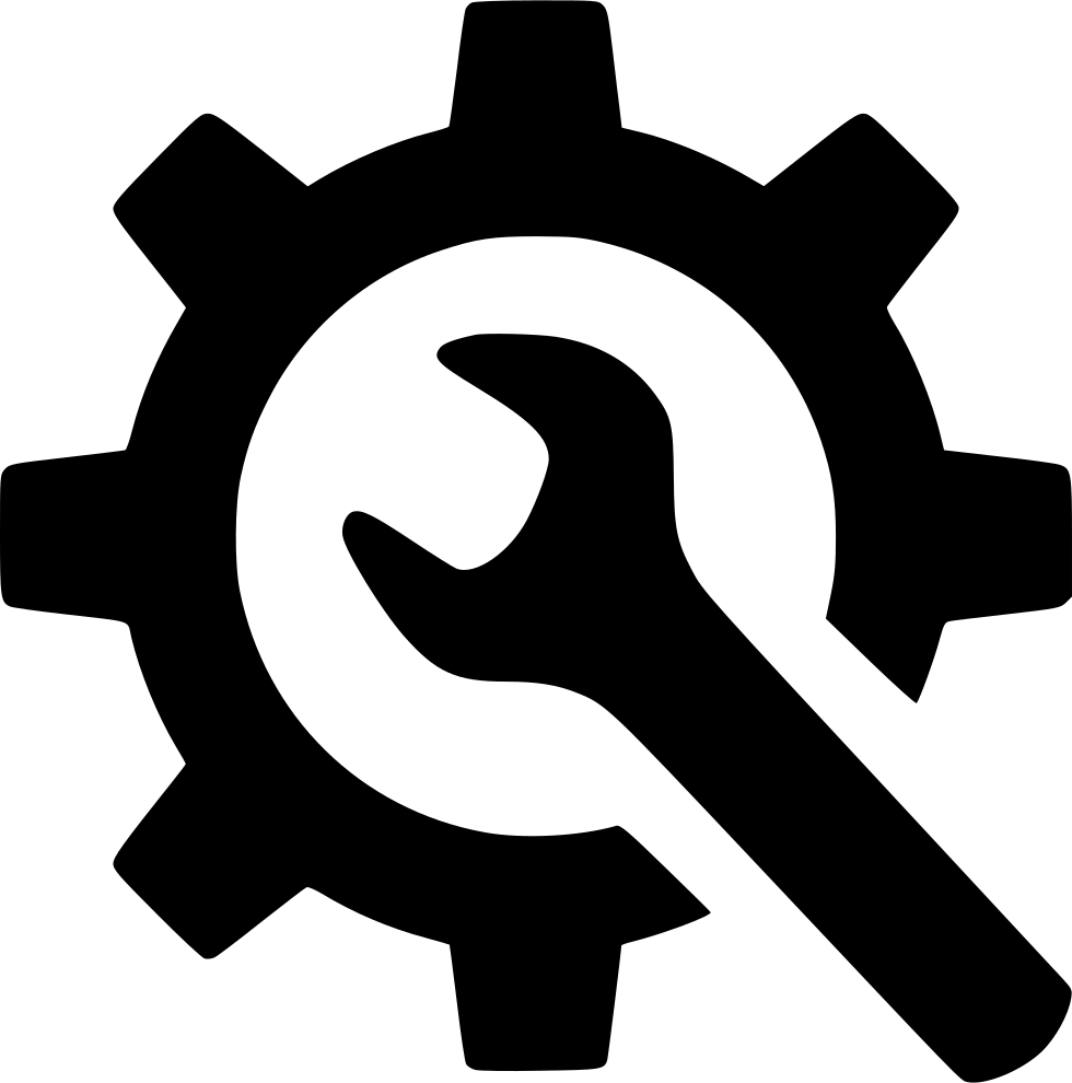 Settings Gear Wrench Icon.png PNG Image