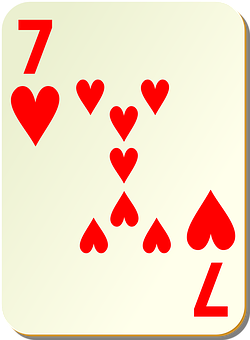 Sevenof Hearts Playing Card PNG Image