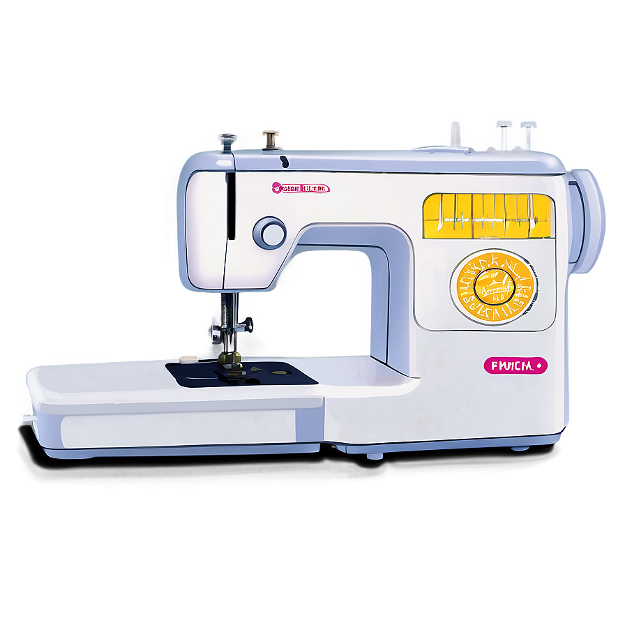 Sewing Machine With Fabric Png 05252024 PNG Image