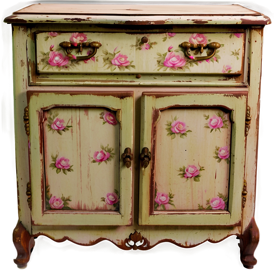 Shabby Chic Cabinet Png 06122024 PNG Image