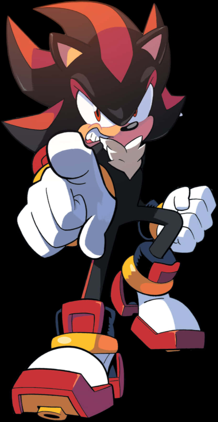 Shadow The Hedgehog Pointing PNG Image