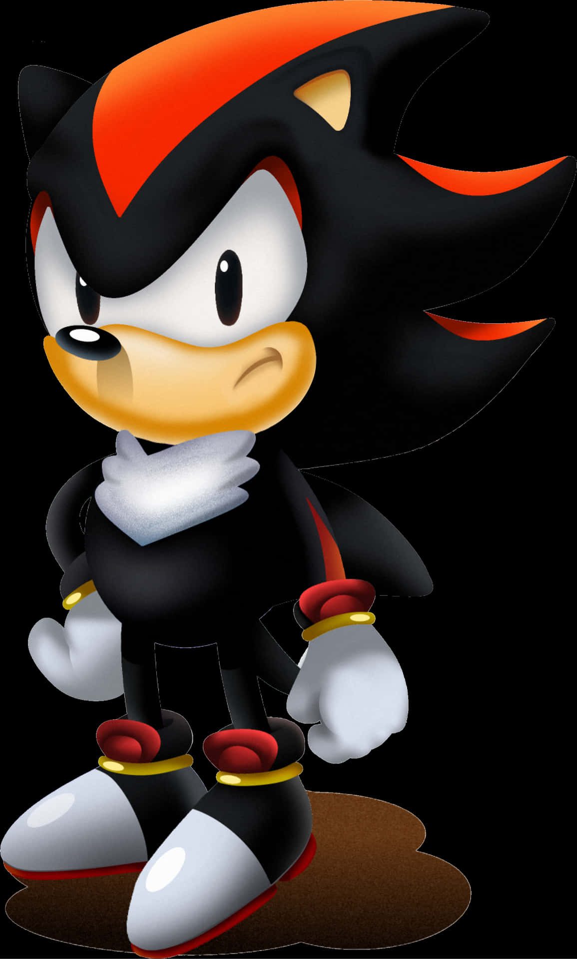 Shadow The Hedgehog Standing PNG Image