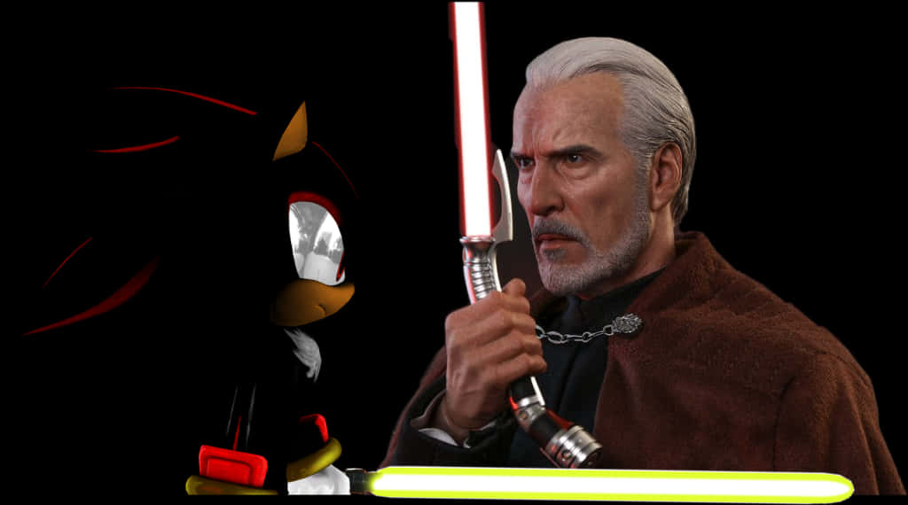 Shadowand Jedi Crossover PNG Image