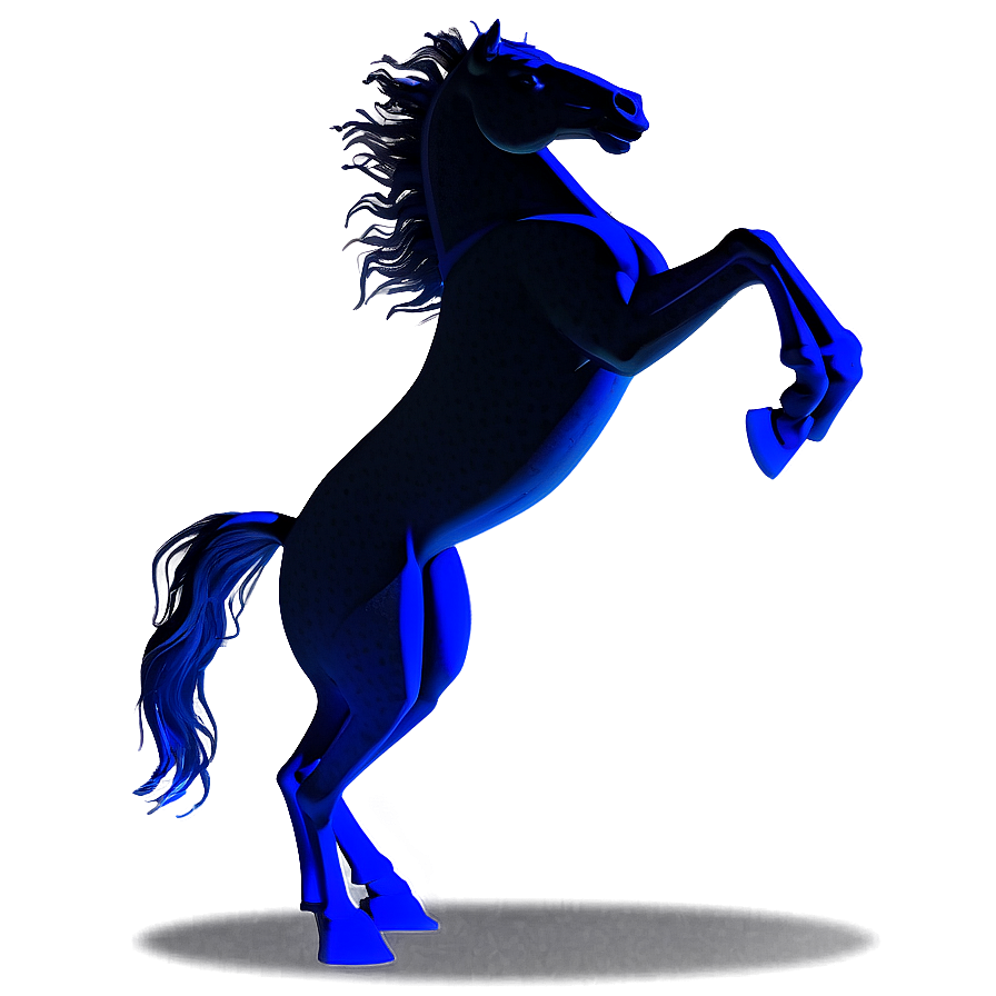 Shadowy Black Horse Figure Png 06262024 PNG Image