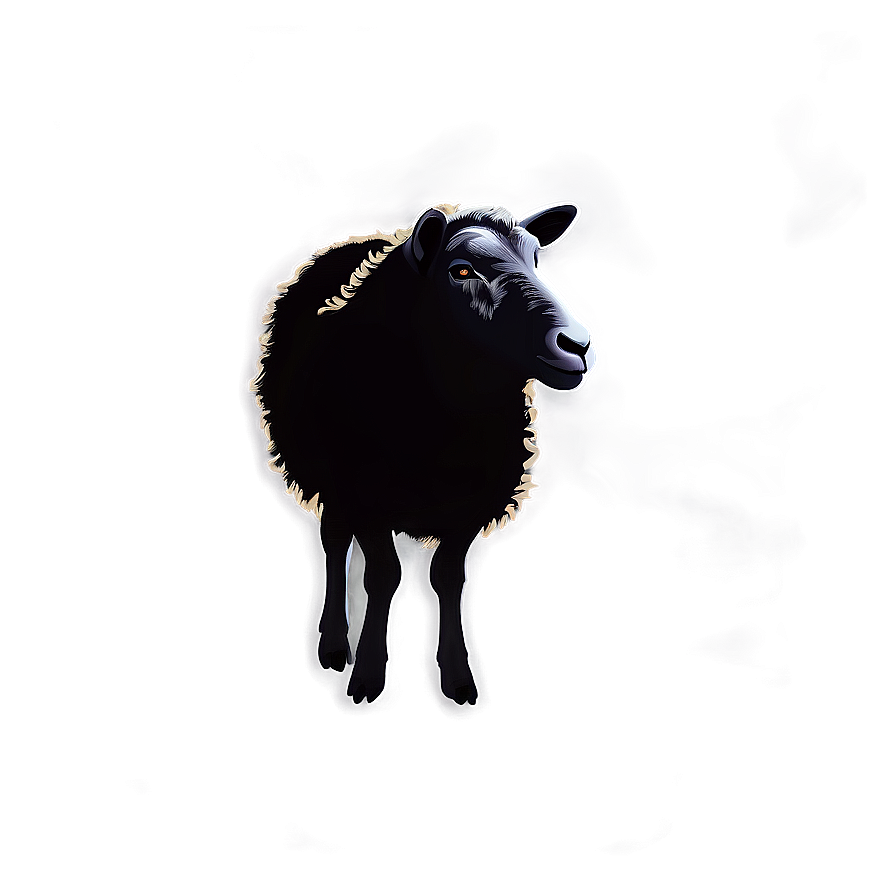 Shadowy Sheep Silhouette Png 06292024 PNG Image