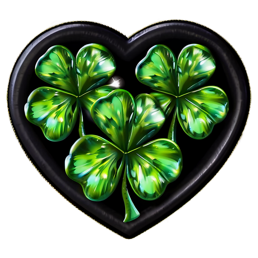 Shamrock Heart Love Png 05242024 PNG Image