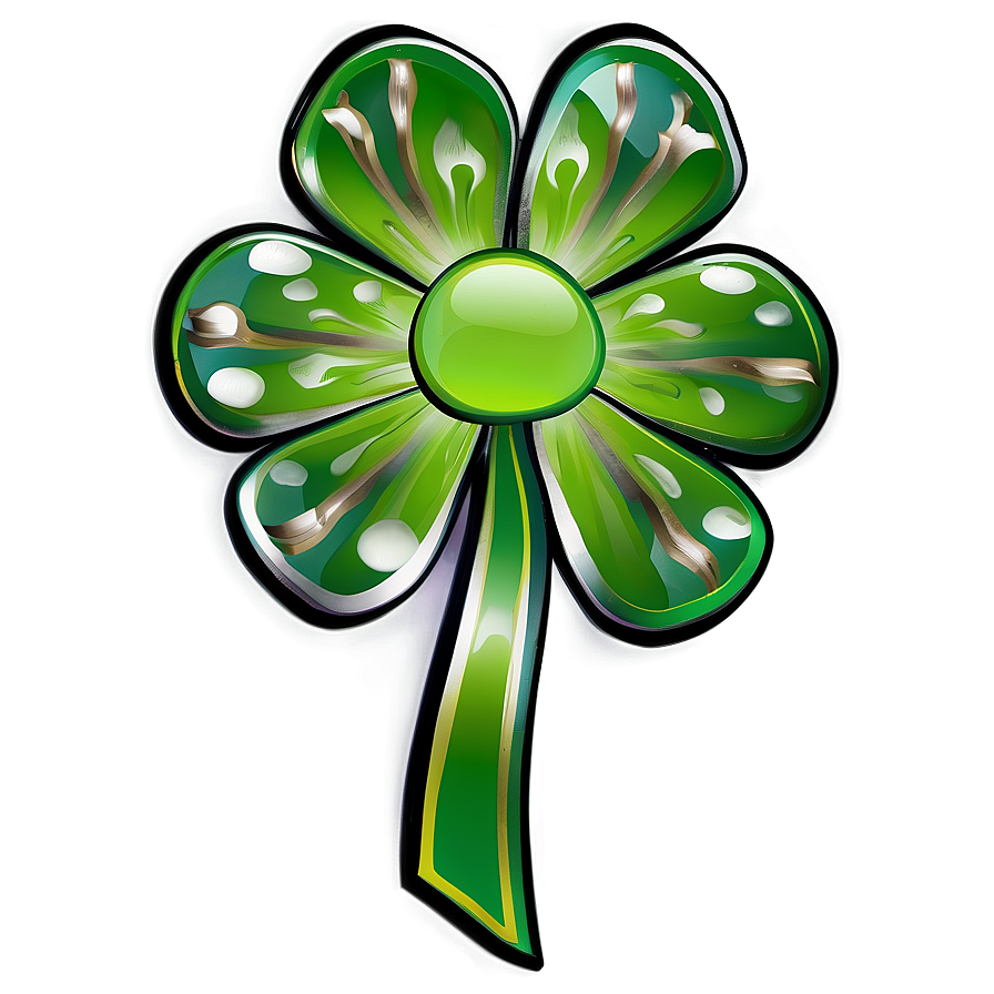 Shamrock Ribbon Badge Png 63 PNG Image