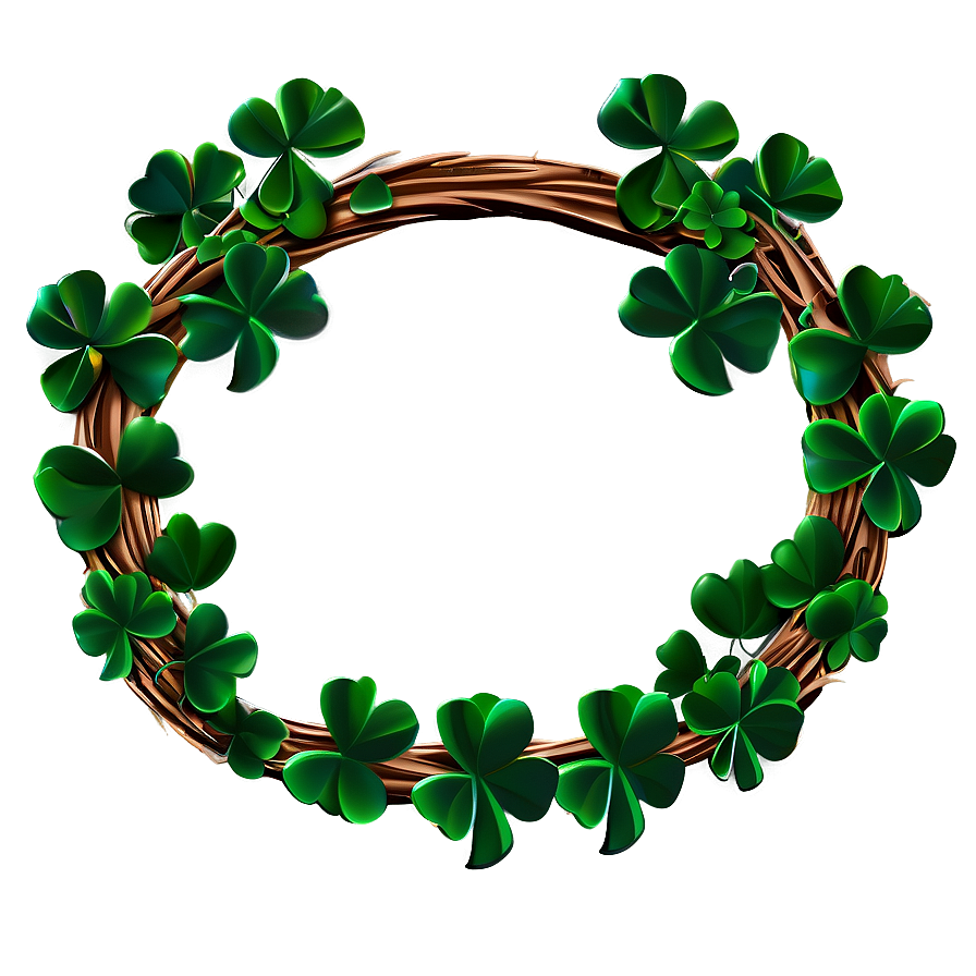 Shamrock Wreath Png 05242024 PNG Image