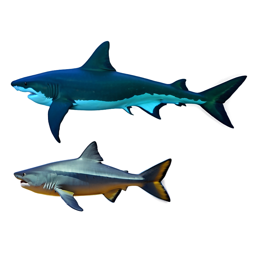 Shark And Fish Transparent Png Gbi18 PNG Image