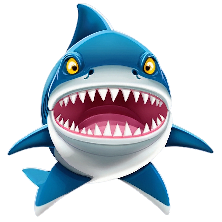 Shark Cartoon A PNG Image