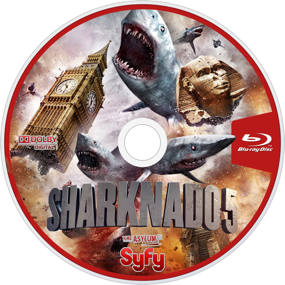 Sharknado5 Bluray Disc Design PNG Image