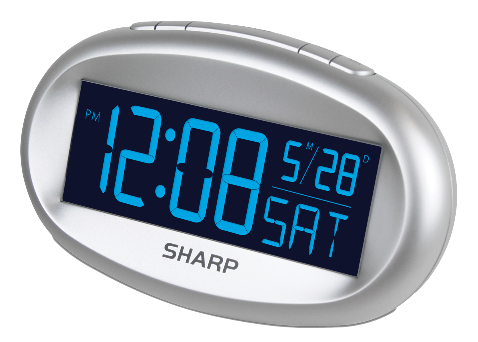 Sharp Digital Alarm Clock PNG Image