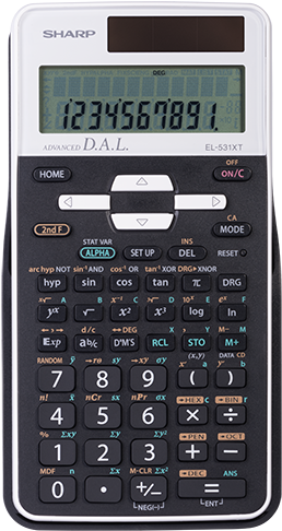 Sharp Scientific Calculator E L531 X T PNG Image