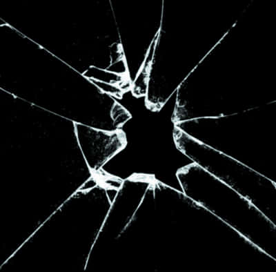 Shattered Glass Close Up PNG Image