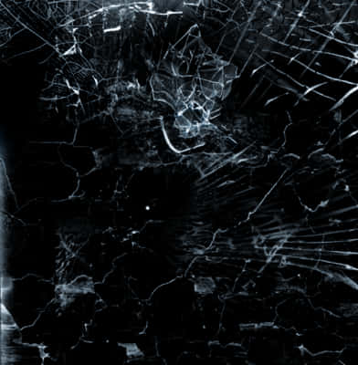 Shattered Glass Texture Dark Background PNG Image