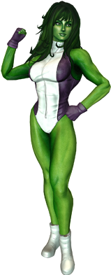 She Hulk_ Standing_ Pose PNG Image