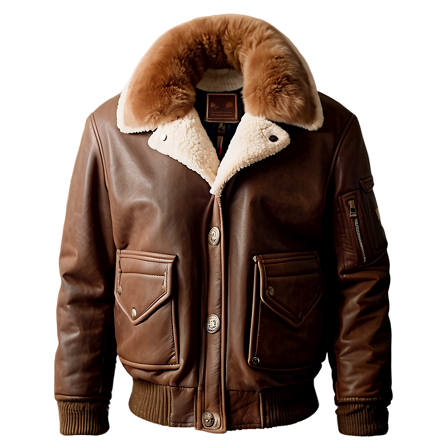 Shearling Collar Bomber Png 17 PNG Image