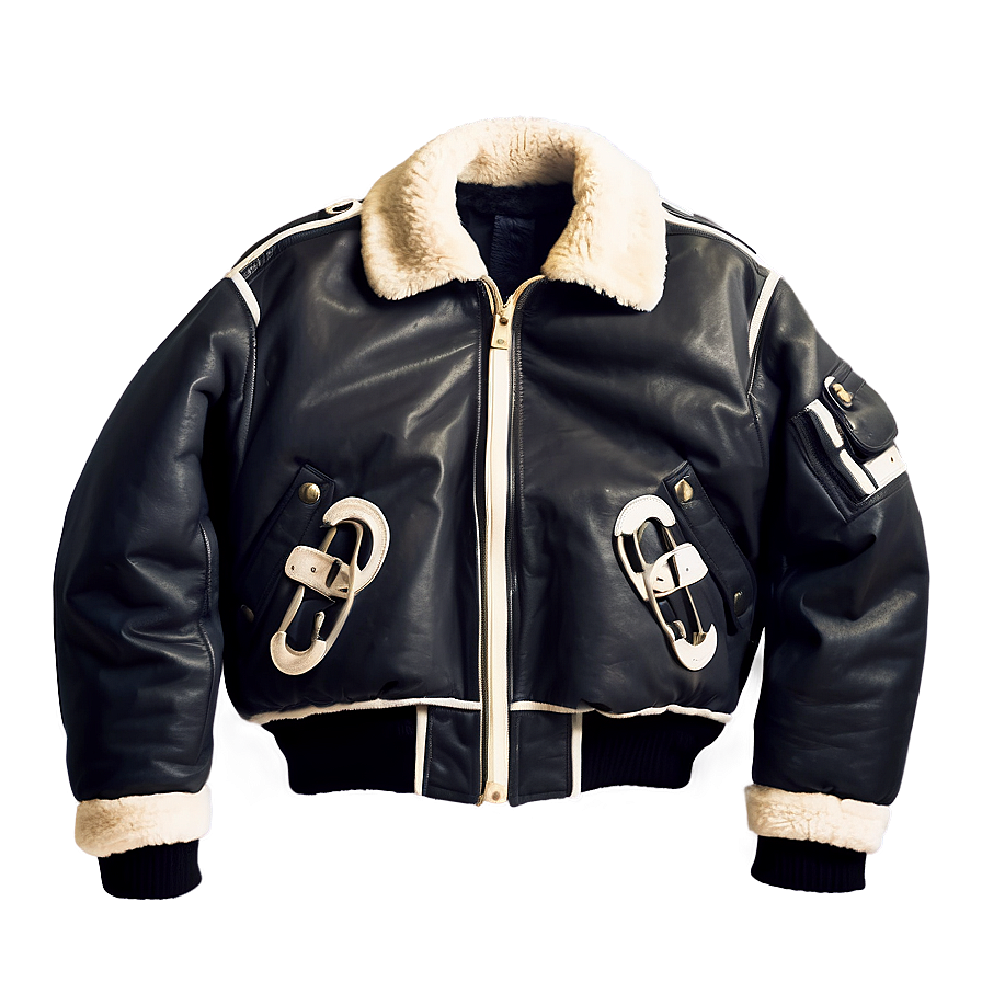 Shearling Collar Bomber Png Hjh PNG Image