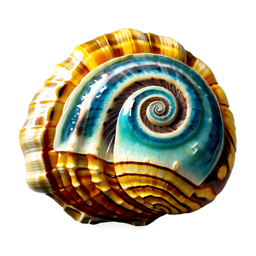 Shell With Ocean Background Png Hwq24 PNG Image