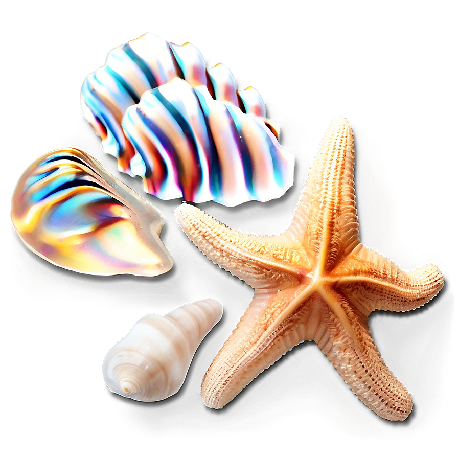 Shells And Starfish Png Ccl8 PNG Image