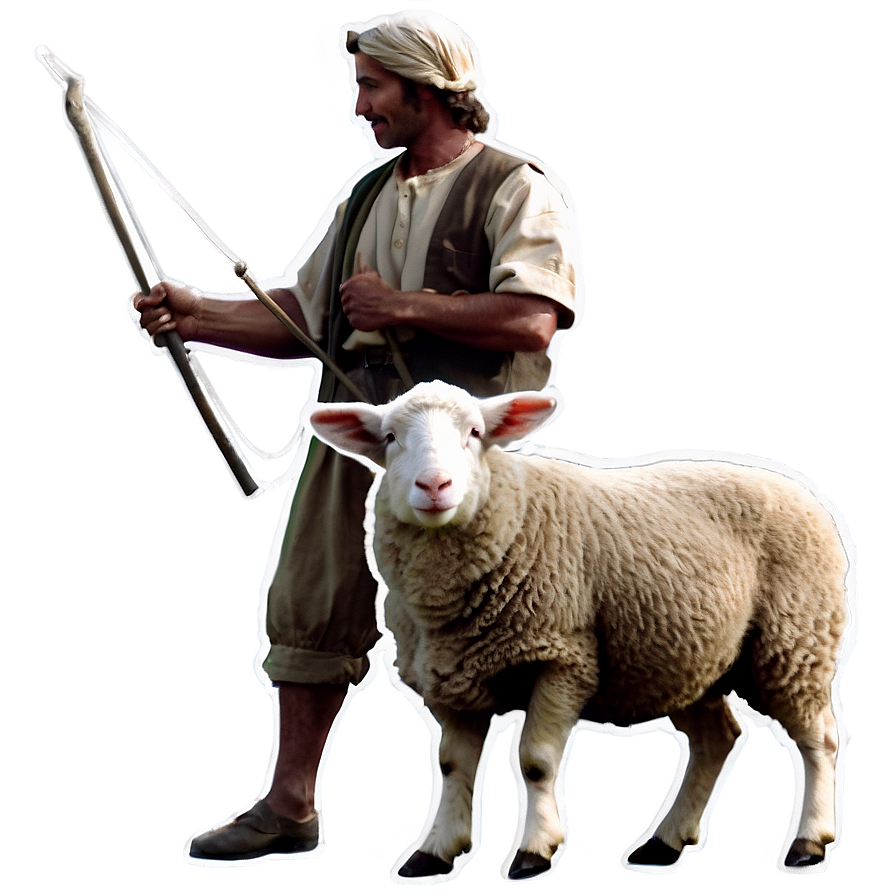 Shepherd And Lamb Png 87 PNG Image