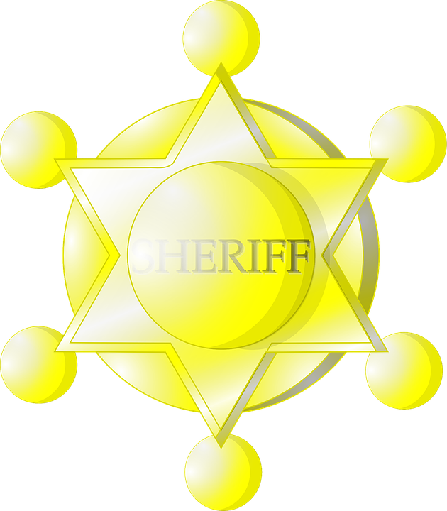 Sheriff Badge Graphic PNG Image