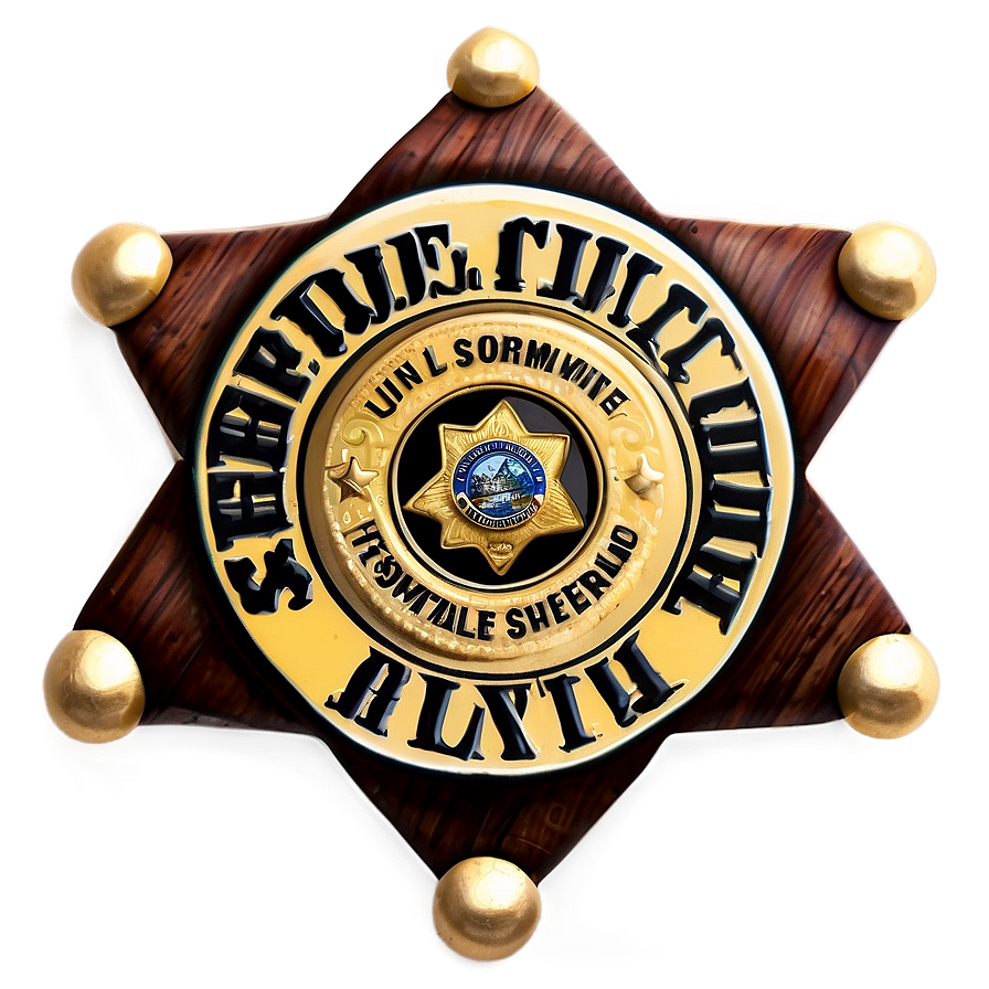 Sheriff Badge Graphic Png 78 PNG Image