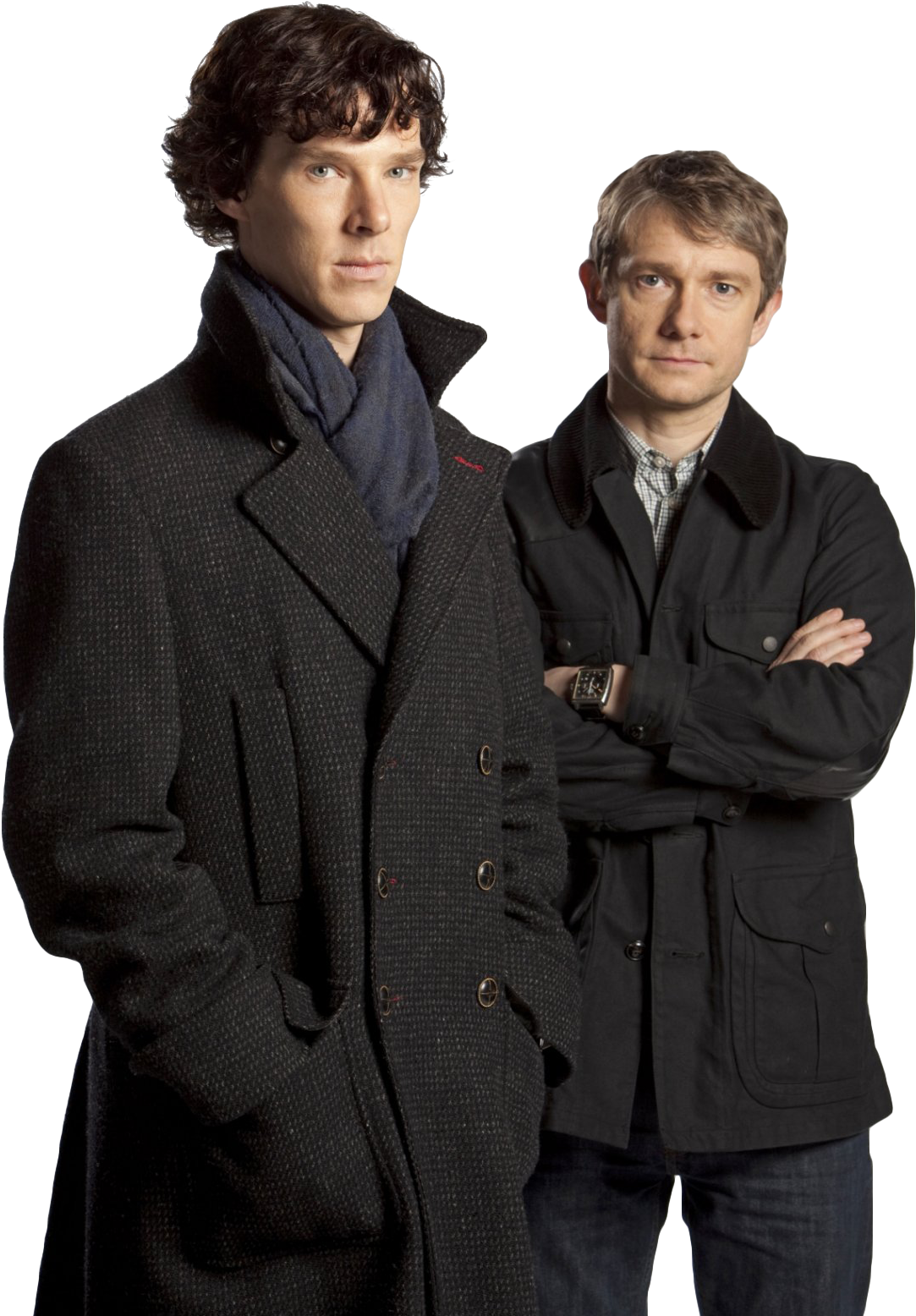 Sherlockand Watson Promo Shot PNG Image