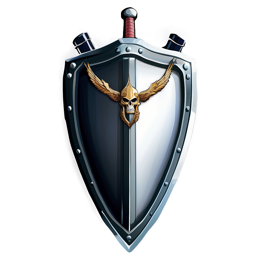 Shield Vector With Swords Png Auf55 PNG Image