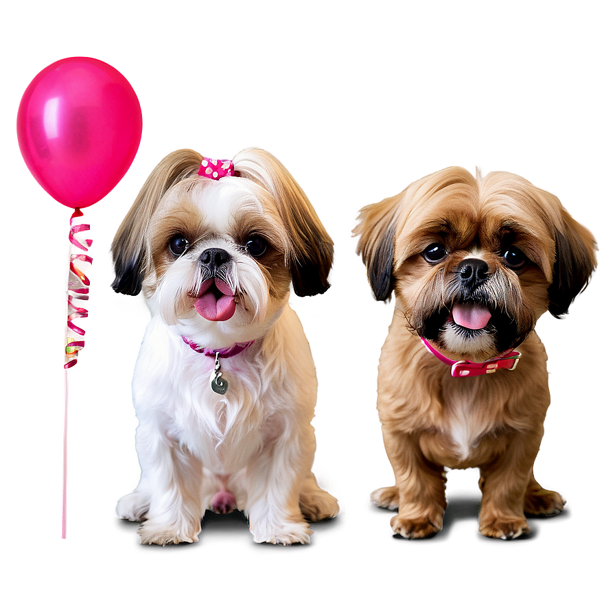 Shih Tzu Birthday Party Png 06242024 PNG Image