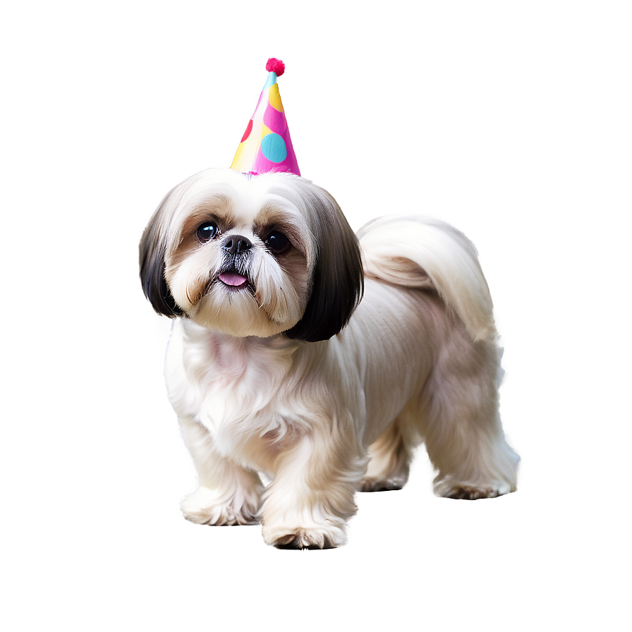 Shih Tzu Birthday Party Png Dlv72 PNG Image