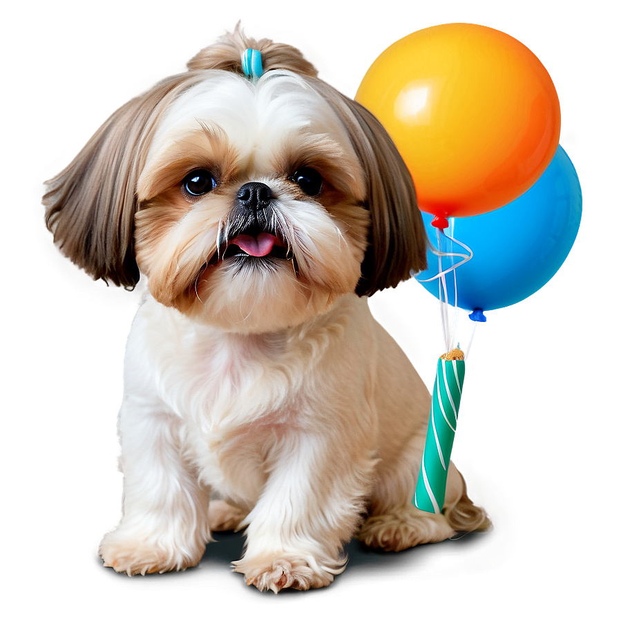 Shih Tzu Birthday Party Png Jys27 PNG Image