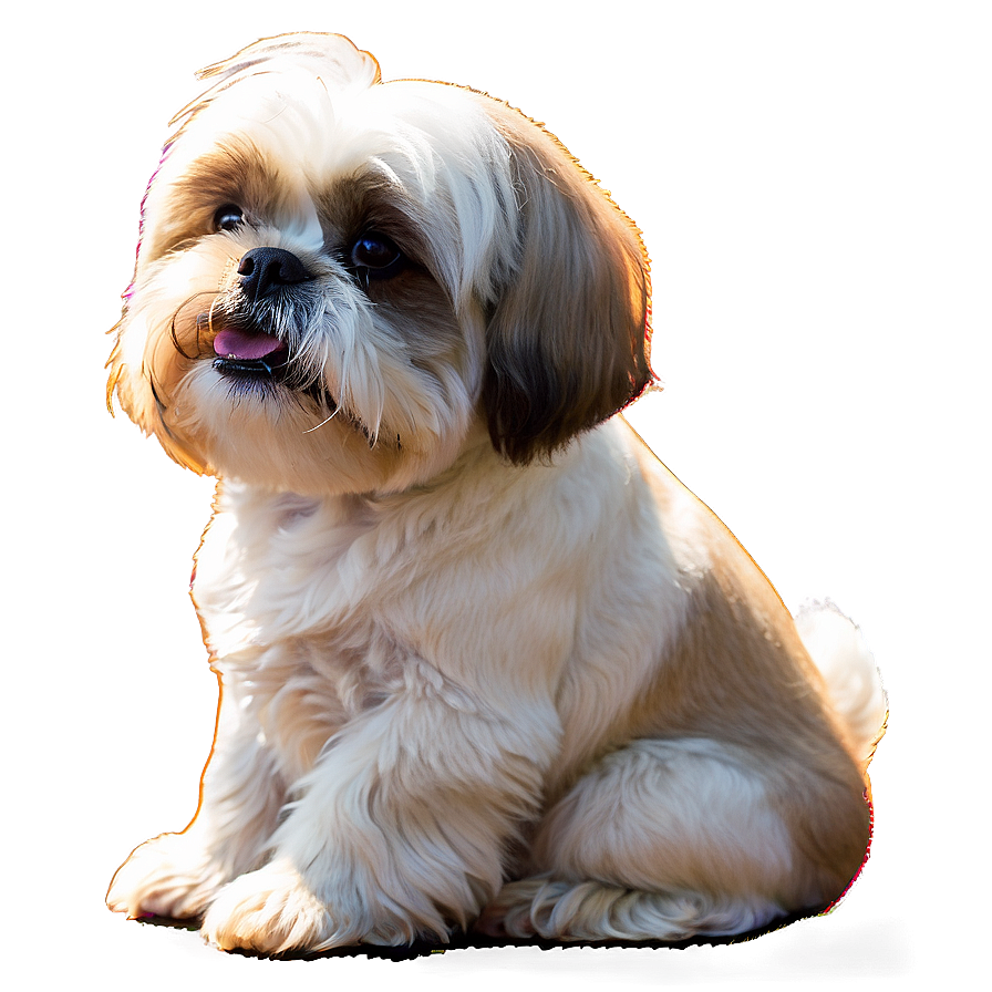 Shih Tzu Enjoying Sunshine Png Cpb68 PNG Image