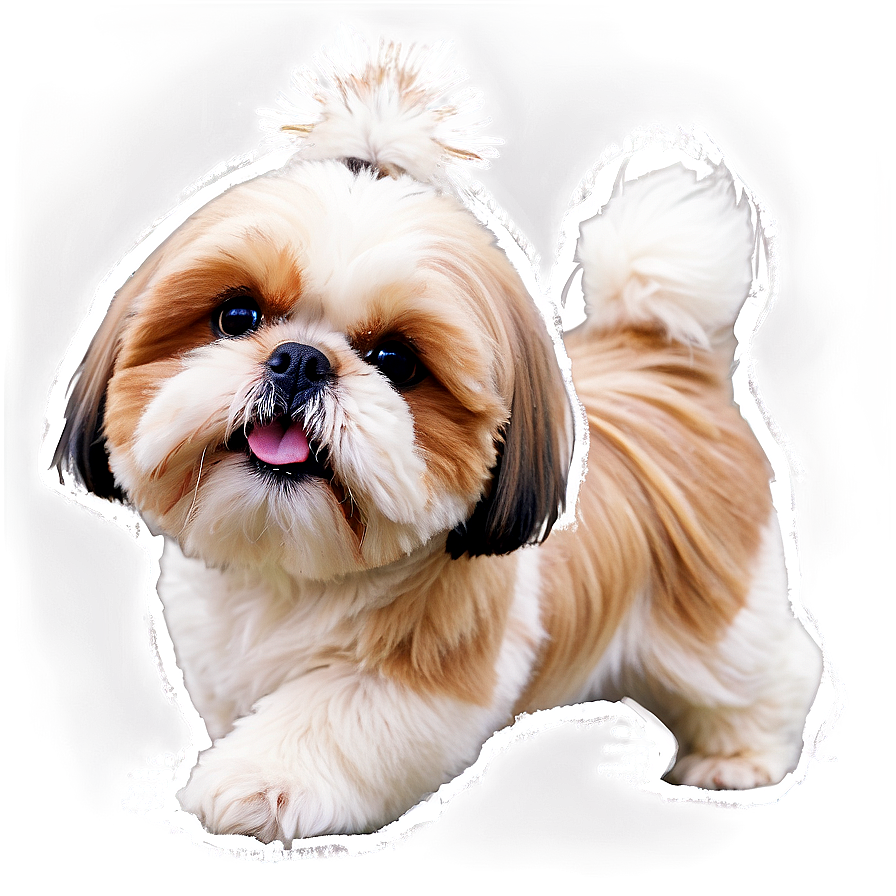 Shih Tzu In Snow Png Ifk PNG Image