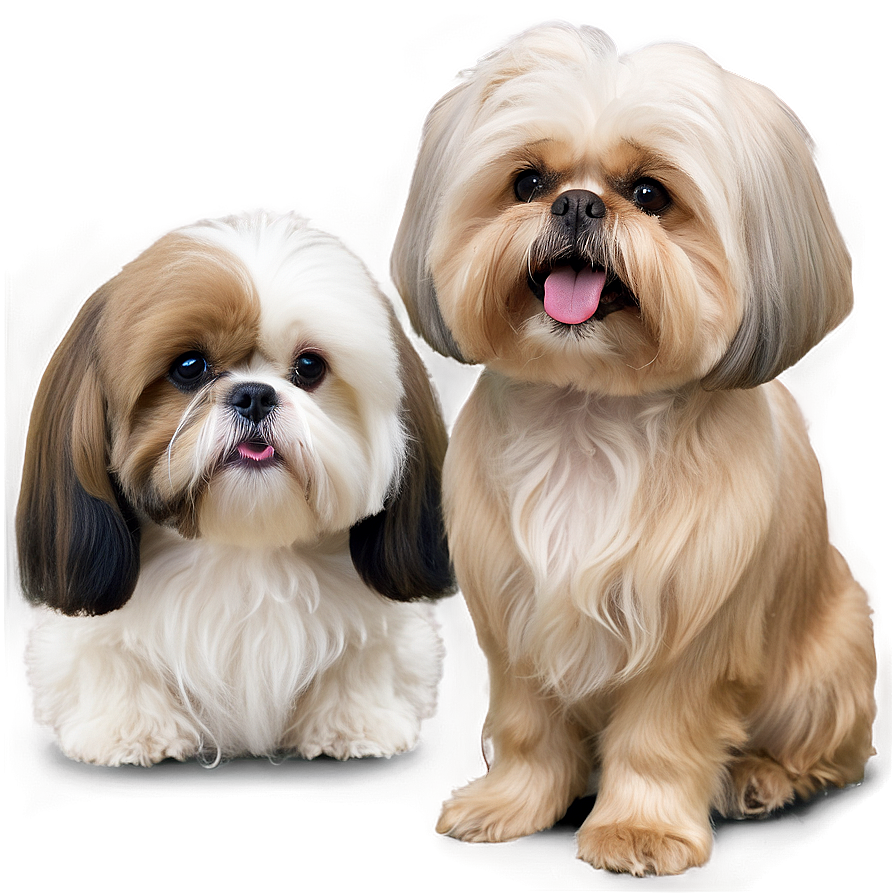 Shih Tzu Making Friends Png Sqw98 PNG Image