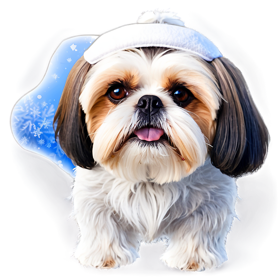 Shih Tzu Winter Wonderland Png 06242024 PNG Image