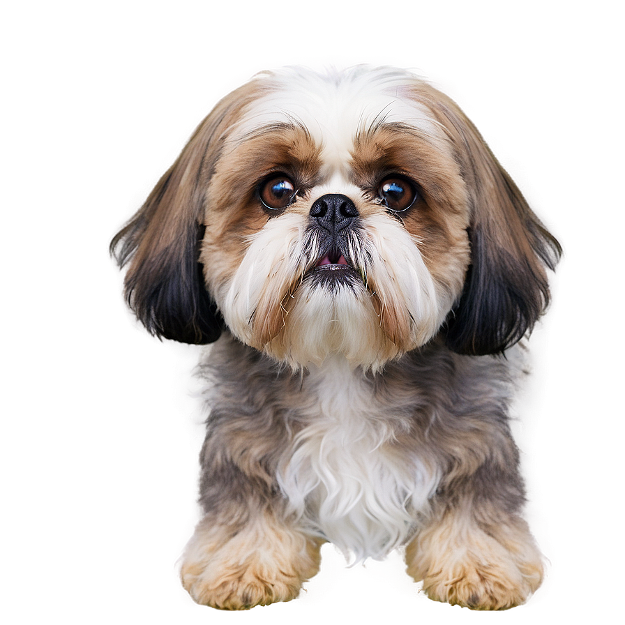 Shih Tzu With Colorful Background Png Dlm28 PNG Image