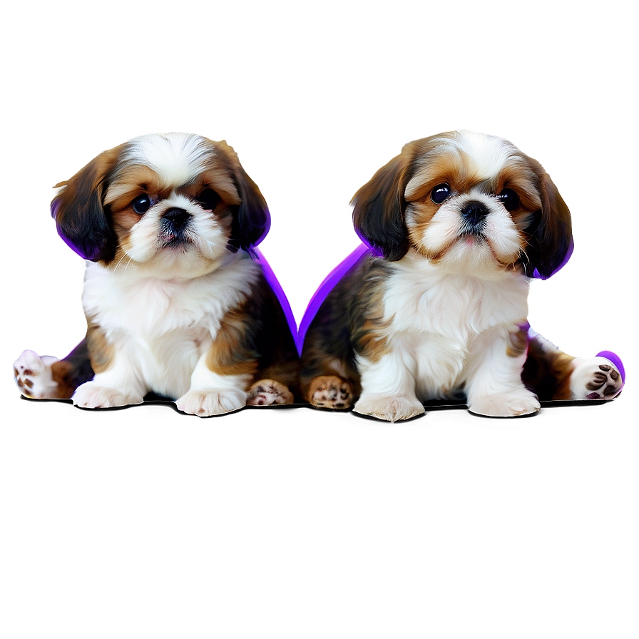 Shih Tzu With Puppies Png Otq53 PNG Image