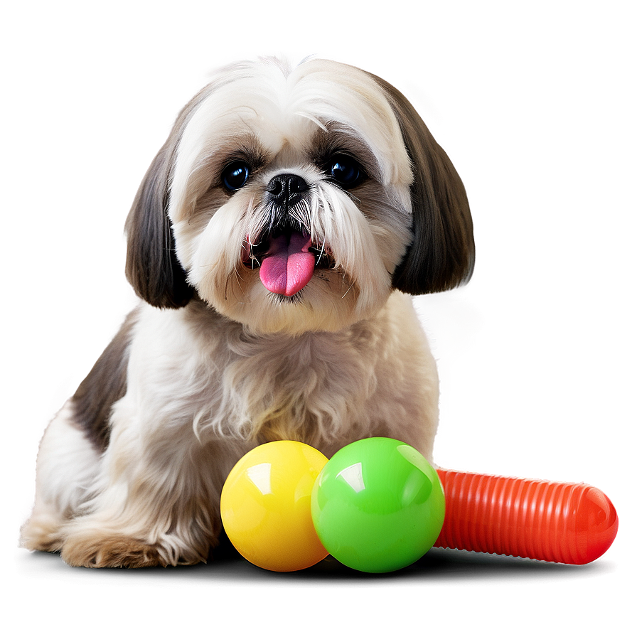 Shih Tzu With Toys Png 06242024 PNG Image