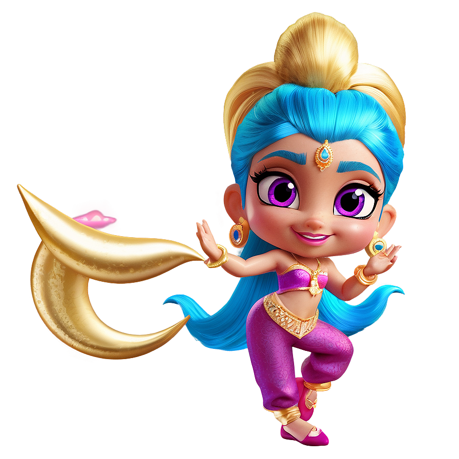 Shimmer And Shine Genie Dance Party Png Qdg17 PNG Image