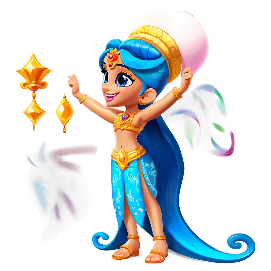 Shimmer And Shine Genie Rific Creations Png Mll72 PNG Image