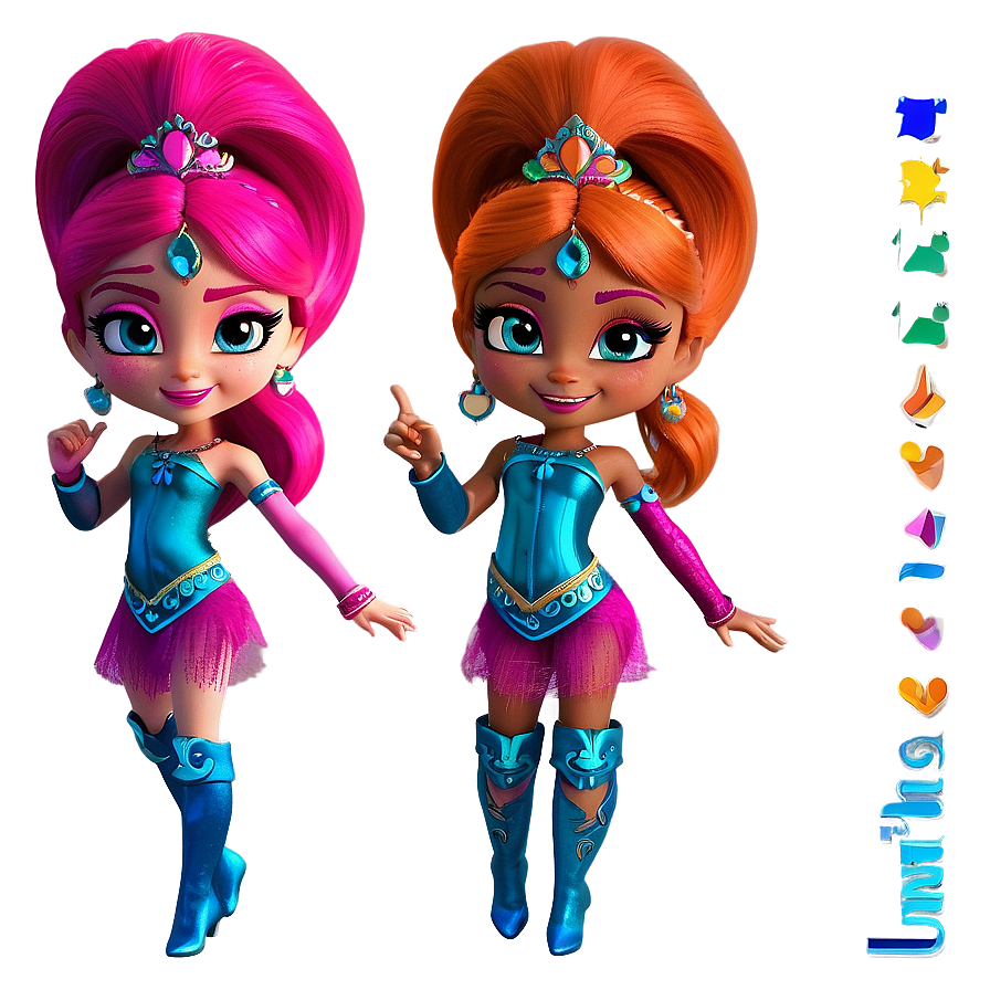 Shimmer And Shine Nickelodeon Series Png Eyl8 PNG Image