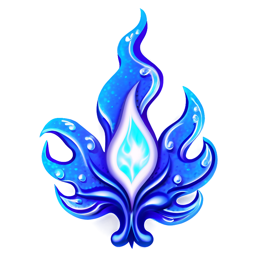 Shimmering Blue Flame Png 06202024 PNG Image